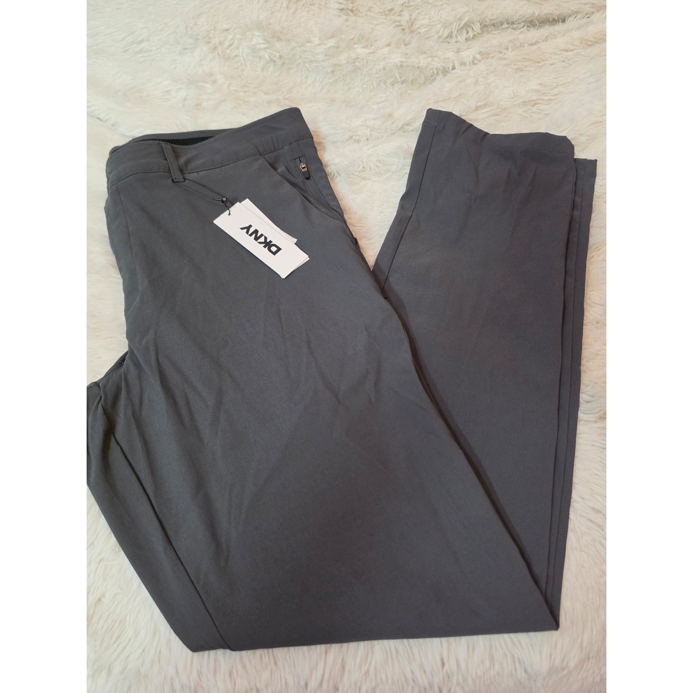 NWT Men's DKNY Performance Stretch Tech Pants - Charcoal Grey 34x32